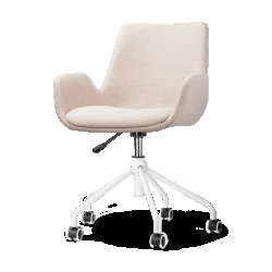 Nolon Nout-eef bureaustoel wit onderstel