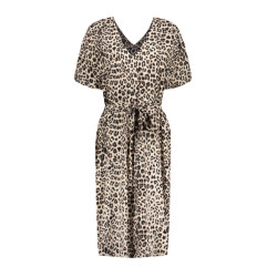 Geisha 47376-70 999 dress leopard black sand off white