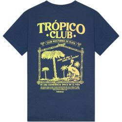 Kultivate T-shirt tropico dark denim blue