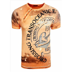 Rusty Neal heren t-shirt orange 15045