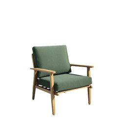 SenS-Line porto lounge stoel groen aluminium houtpatroon set van 2