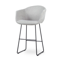 Nolon Nino-otis barkruk licht zwart onderstel 75 cm