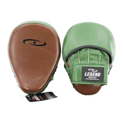 Legend Sports Pro line focus pads stootkussen army/bruin leer gemaakt van runderleder hoogste kwaliteit