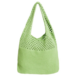 Smashed Lemon 56002 dames licht groen schouder gehaakte tas