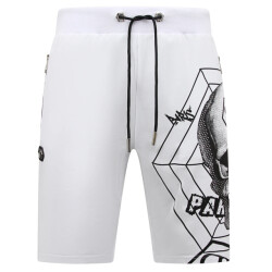 Enos Skull rhinestone korte broek