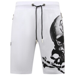 Enos Skull rhinestone korte broek