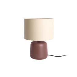 Leitmotiv tafellamp alma straight chocolade