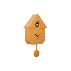 Karlsson wandklok modern cuckoo oker