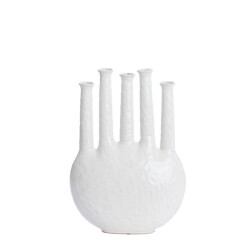 Light & Living vaas deco 34x14x48 cm bekapo keramiek crème