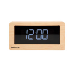 Karlsson tafelklok boxed led licht hout