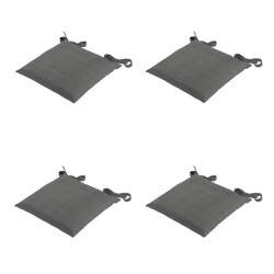 Madison zitkussen check grey 46x46 - 4 stuks