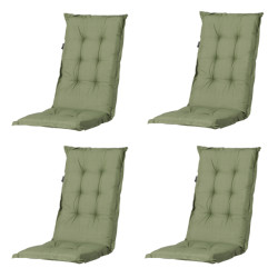 Madison kussen lage rug basic green 105x50 - 4 stuks