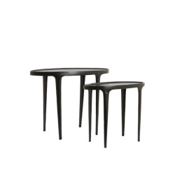 Light & Living bijzettafel arica 70x33x53cm - set van 2