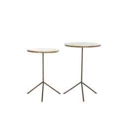 Light & Living bijzettafel gimi Ø40x54cm - set van 2