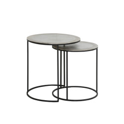 Light & Living bijzettafel talca Ø49x52cm - set van 2