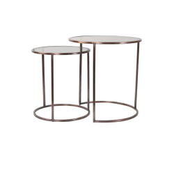Light & Living bijzettafel duarte Ø50x52cm - set van 2
