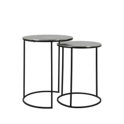 Light & Living bijzettafel thizas Ø40x53.5cm - set van 2