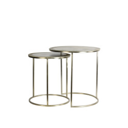 Light & Living bijzettafel talca Ø50x52cm - set van 2