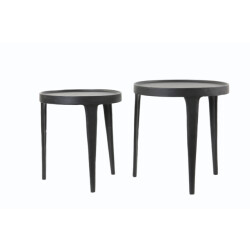 Light & Living bijzettafel tobias Ø43x45.5cm - set van 2