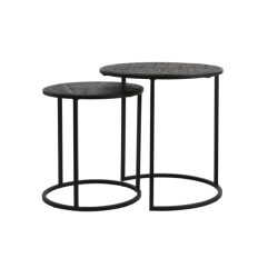 Light & Living bijzettafel doba Ø50x52cm - set van 2