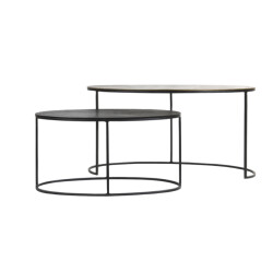 Light & Living bijzettafel paxson 89x42x46cm - set van 2