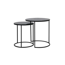 Light & Living bijzettafel tabun Ø50x52cm - set van 2
