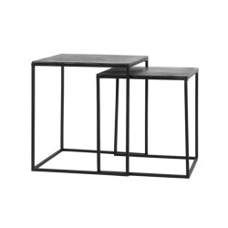 Light & Living bijzettafel banos Ø44.5x50.5cm - set van 2