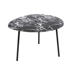 Leitmotiv bijzettafel ovoid marble look -