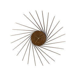 Karlsson wandklok helix xl donker hout- Ø68cm