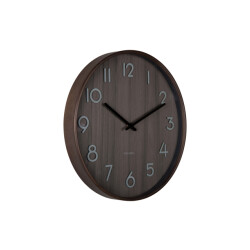 Karlsson wandklok pure medium walnoot- Ø40cm