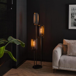 Hoyz vloerlamp 3l mesh rotate artic