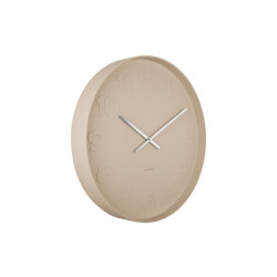 Karlsson wandklok mr. brown numbers large zand- Ø51cm