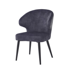 Livingfurn eetkamerstoel donna velvet - 2 stuks