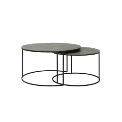 Light & Living salontafel rengo Ø76x41cm - set van 2