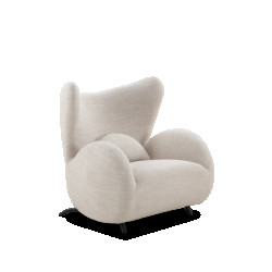 Njordec Big buffalo armchair creme boucle