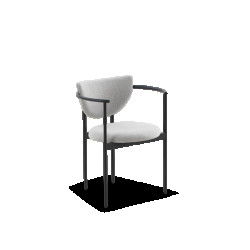 Njordec Lunar dining chair grey weave