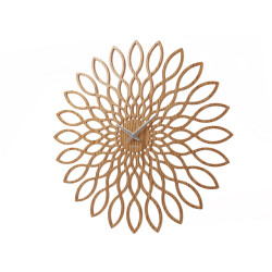 Karlsson wandklok sunflower hout- Ø60cm
