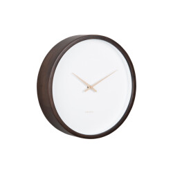 Karlsson wandklok ancho donker hout- Ø32,6cm