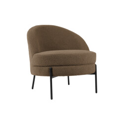 Leitmotiv fauteuil noble teddy curl warm