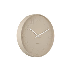 Karlsson wandklok mr. brown numbers zand- Ø37,5cm