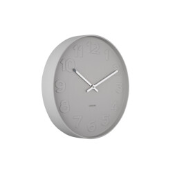 Karlsson wandklok mr. grey numbers warm- Ø37,5cm