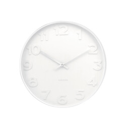 Karlsson wandklok mr. white numbers large - Ø51cm
