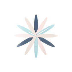 Karlsson wandklok bloom - Ø45cm
