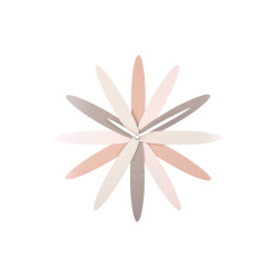 Karlsson wandklok bloom - Ø45cm