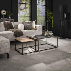 Hoyz salontafel slate mix leisteen set van 2