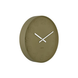 Karlsson wandklok mr. green numbers mos- Ø37,5cm