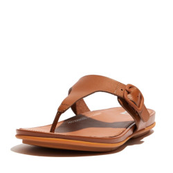 FitFlop Gracie rubber-buckle leather toe-post sandals