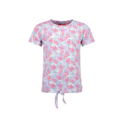 TYGO & vito Meisjes t-shirt met knoop aop mint