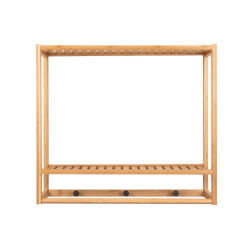 Leitmotiv wall coat rack sheer bamboo bamboe