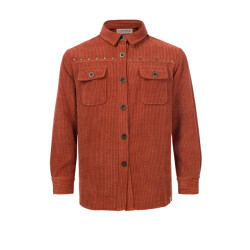 Looxs Revolution Oversized blouse grove rib voor meisjes in de kleur